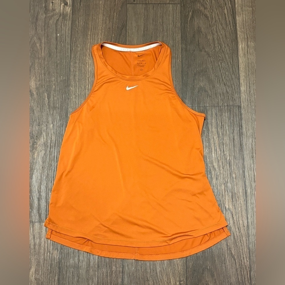 Nike Dri-FIT Racerback Tank Top | Burnt Orange | Size M